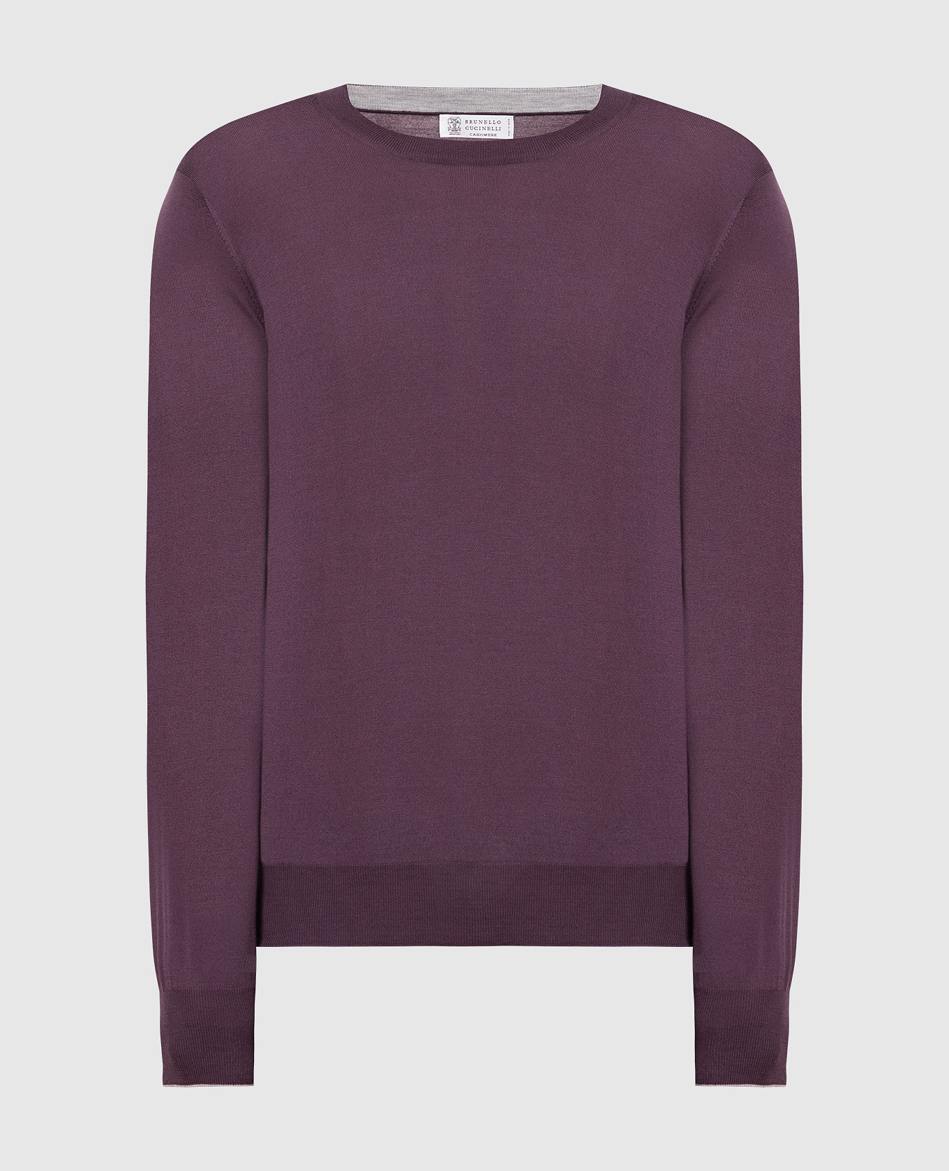 Purple wool and cashmere jumper