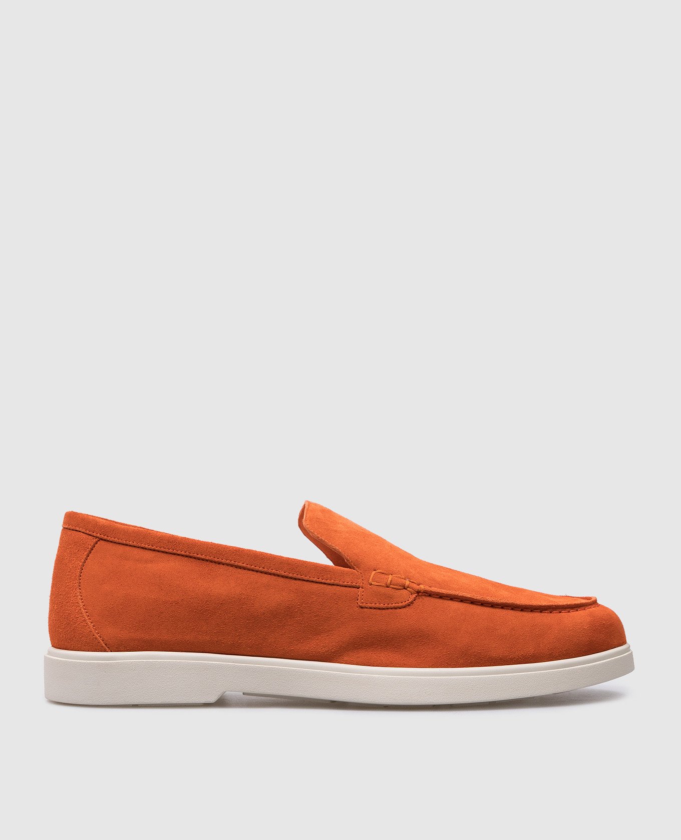 CEZANNE orange suede loafers