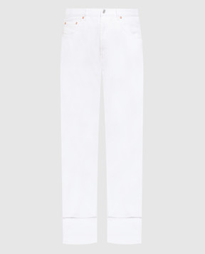 Marina Rinaldi Белые джинсы с отворотами ISTINTO