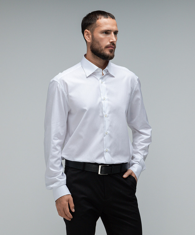 Stefano Ricci White shirt with metallic logo MC007152L1600 image 3