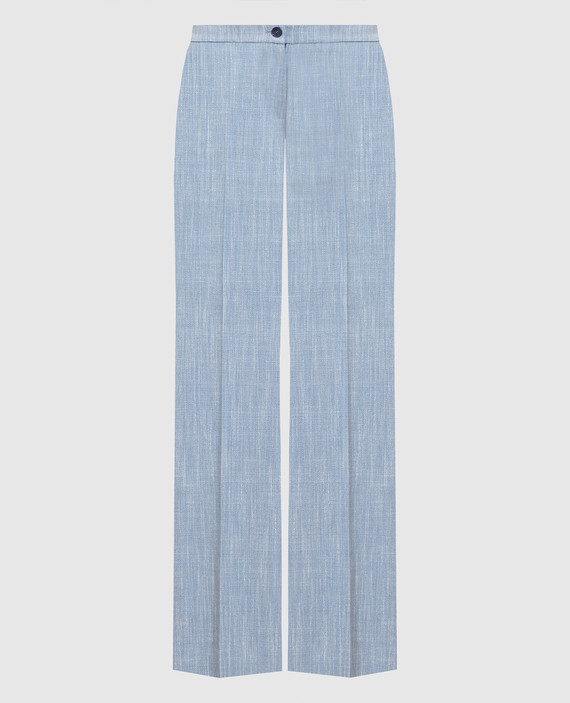 Light blue flared trousers