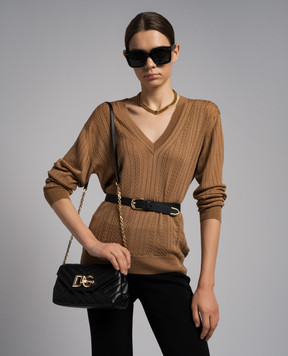John Smedley Коричневый гольф Maura из шерсти MAURA
