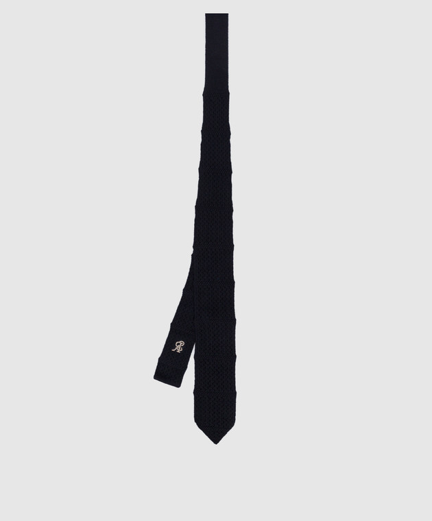 Stefano Ricci Дитяча темно-синя краватка з кашеміру YCRMTSR2600 зображення 2