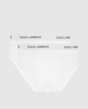 Dolce&Gabbana Дитячий набір білих трусиків-сліпів L4J700G7OCT