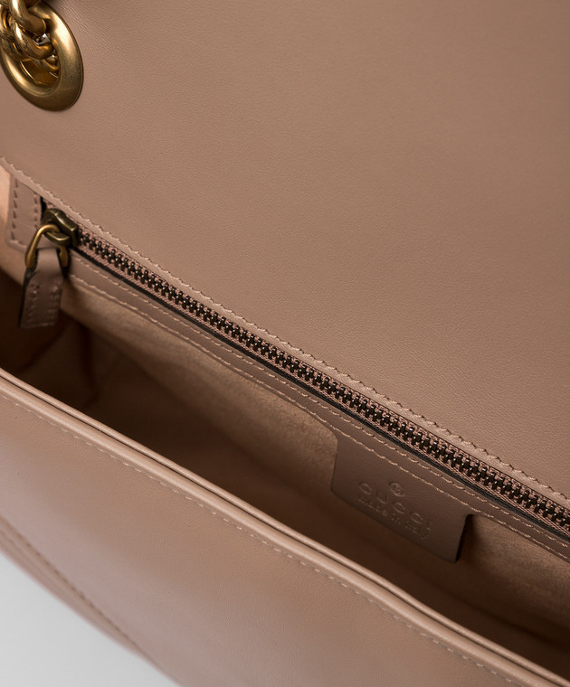 Gucci Бежевая кожаная сумка 