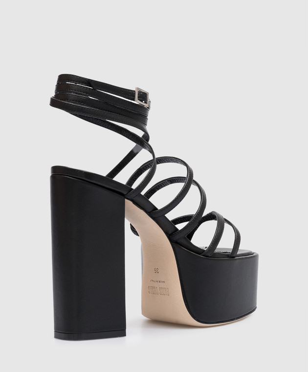 Paris Texas Evita black leather sandals PX974XLTH3 image 3