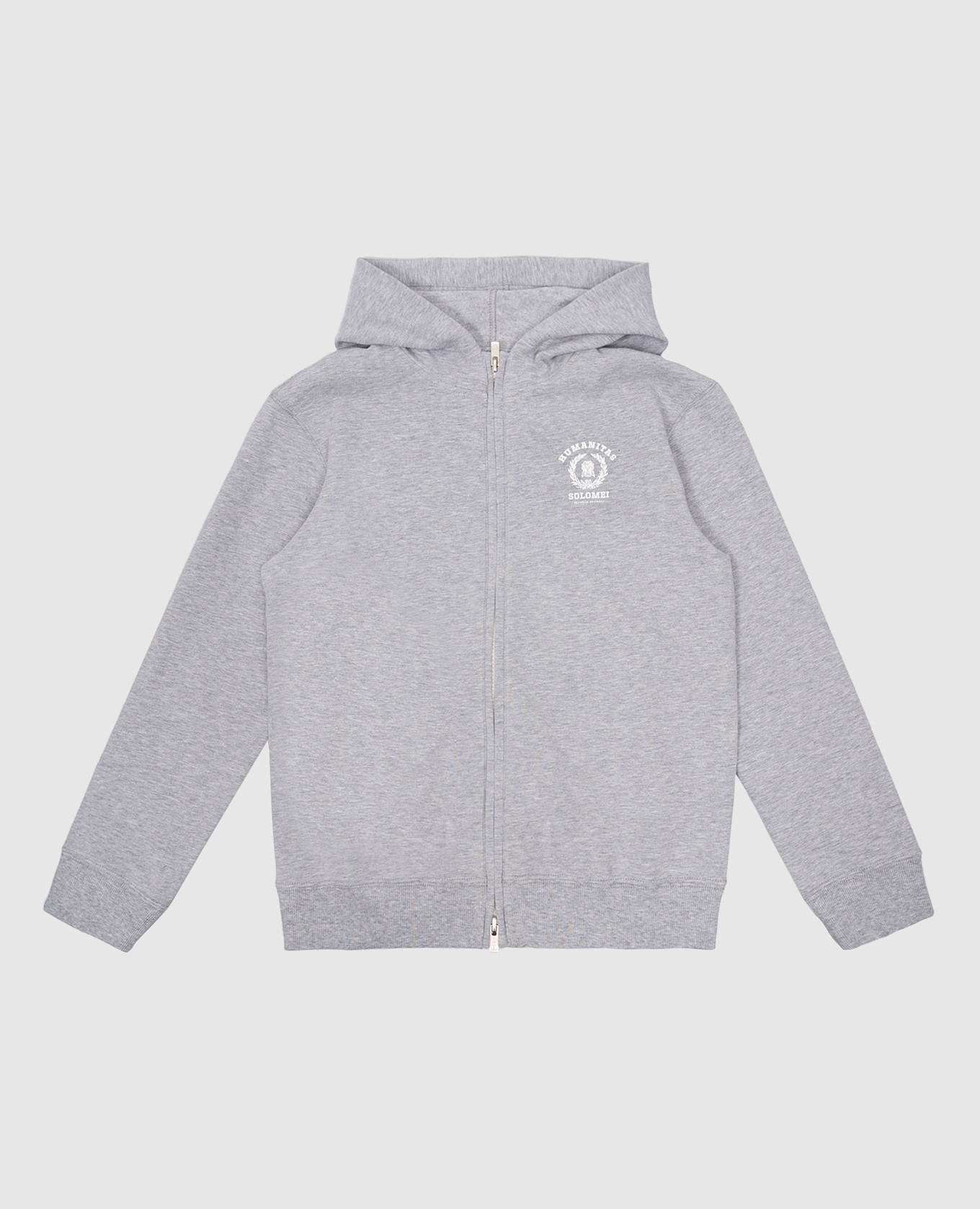 

Детская серая спортивная кофта с логотипом, Серый, Спортивные кофты