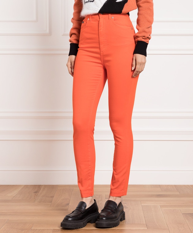 Dolce&Gabbana Orange skinny jeans FTAQWDG889I image 3
