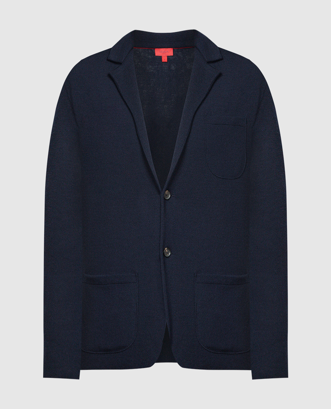 Blue wool, silk and cashmere blazer