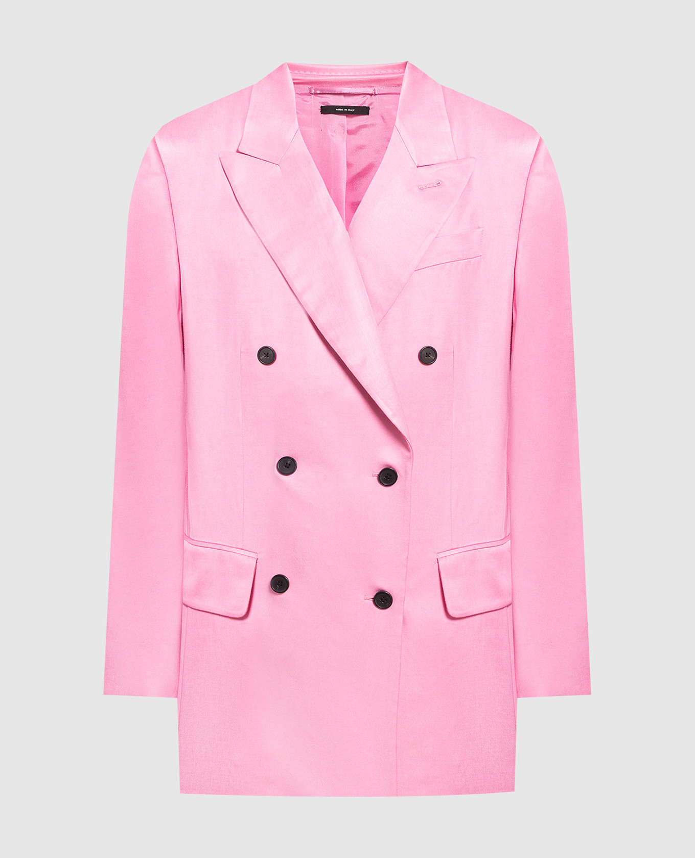 Pink double-breasted jacket