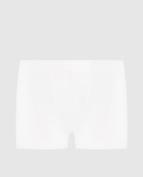 Zimmerli Белые трусы-боксеры Pureness с логотипом 7001343