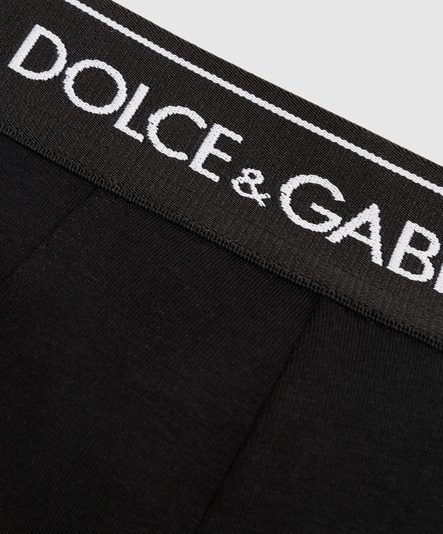 Dolce&Gabbana Set of black briefs with contrasting logo M9C03JONN95 image 3