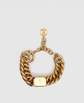 Ermanno Scervino Golden chain bracelet with logo D423X701MLO
