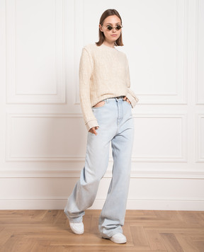 Maison Margiela Бежевый свитер S51HL0001S18198