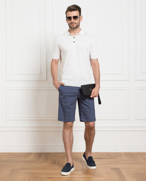 Stefano Ricci Синие шорты в клетку M1T3200261PLW01N