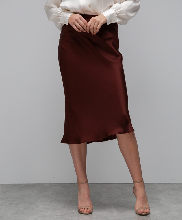 Anine Bing Brown silk skirt A044001610 buy with Portugal