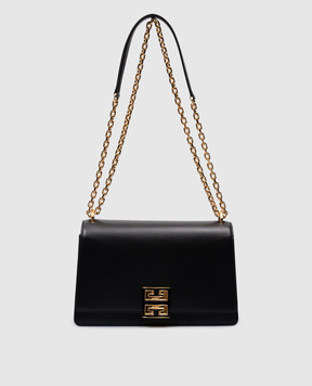 Givenchy Чорна шкіряна сумка 4G з ланцюжком BB50XHB1ZP
