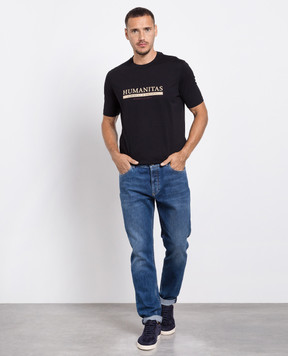 Brunello Cucinelli Синие джинсы с эффектом потертости M283PD3210