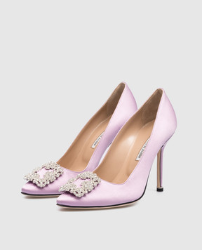 Manolo Blahnik Фіолетові човники HANGISI з кристалами HANGISI