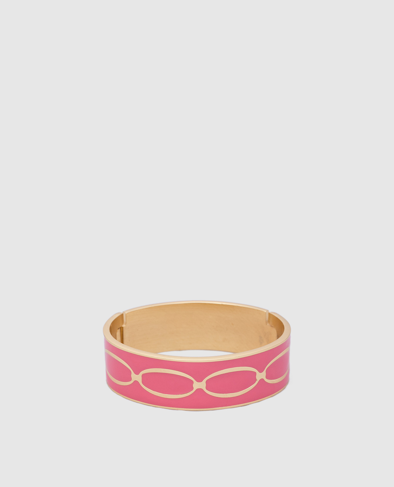 Розовый браслет с узором Knot с покрытием 24-каратным золотом.