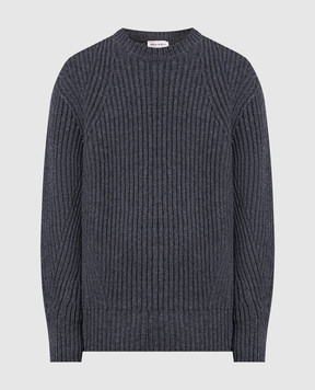 Alexander McQueen Серый свитер из шерсти 760754Q1BAF
