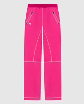 Tom Ford Рожеві штани з логотипом PAW515FAX1027
