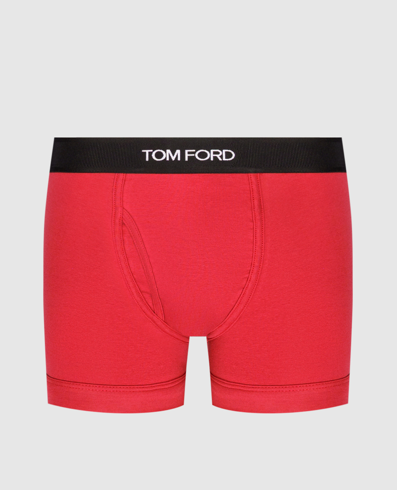 Red boxer briefs with logo