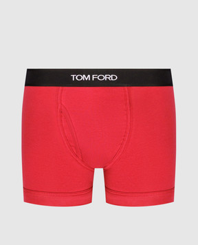 Tom Ford Красные трусы-боксеры с логотипом. T4LC31040