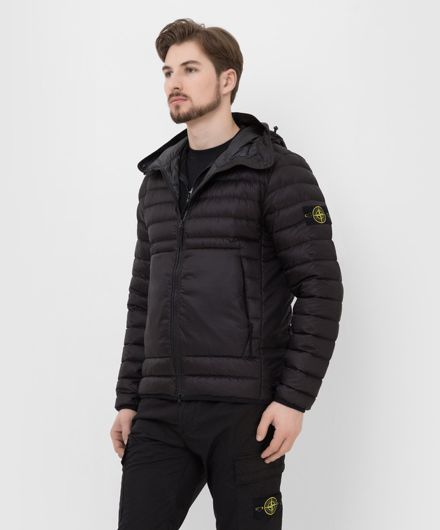 Stone Island Черная пуховая куртка 761540324 изображение 3