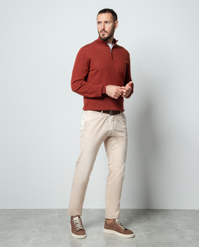 Cashmere&Whiskey Коричневий джемпер з вовни 77397