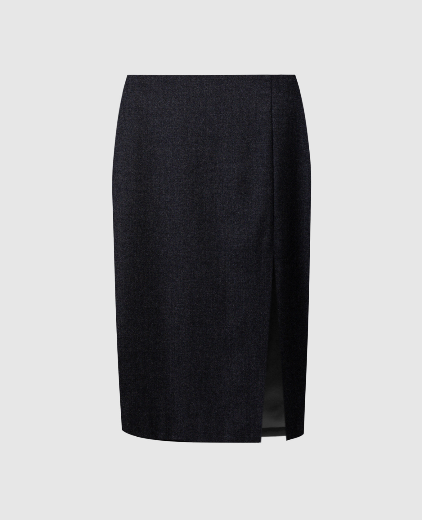 Gray skirt made of wool