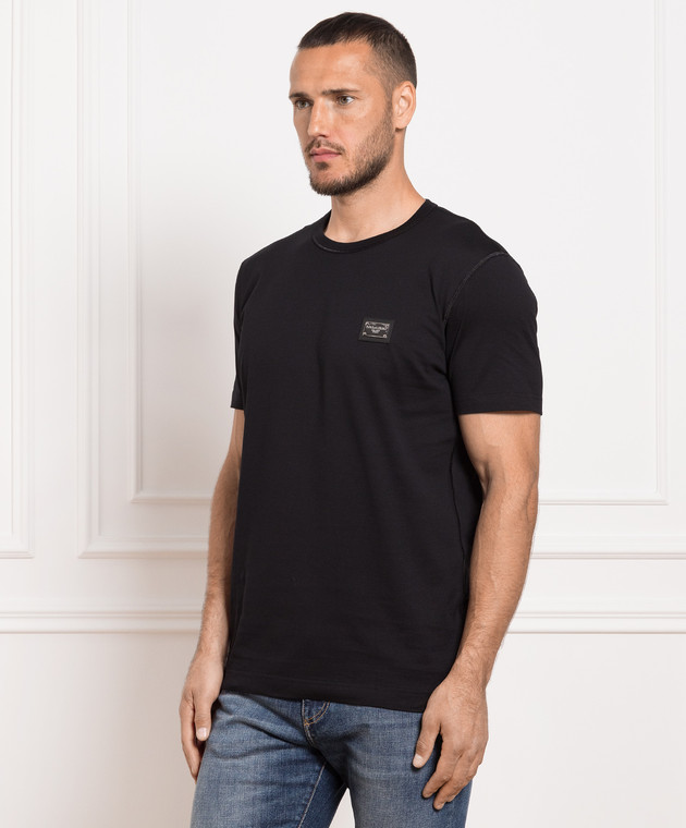 Dolce&Gabbana Black t-shirt with logo G8PT1TG7F2I image 3