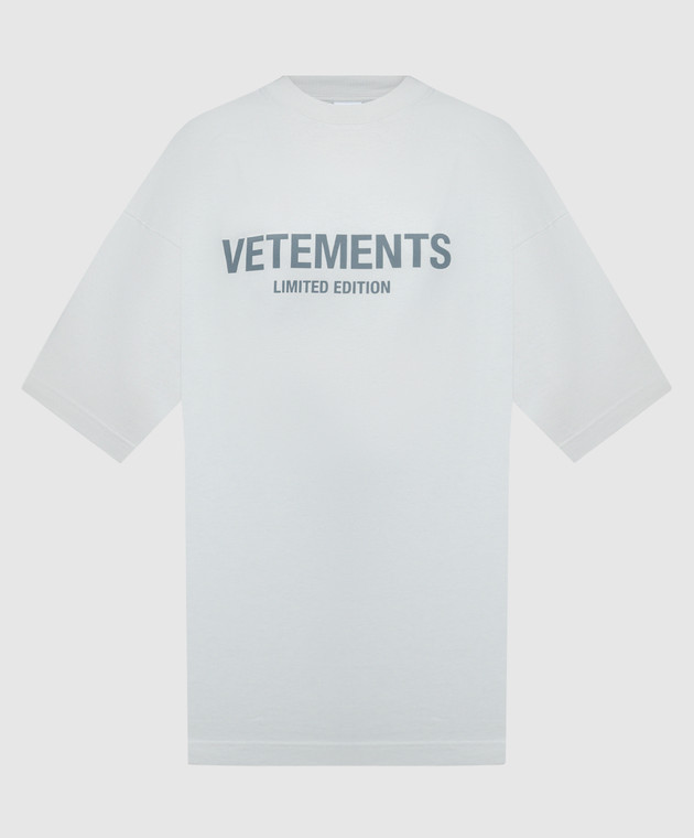 Vetements Gray t-shirt with logo print UE54TR170W