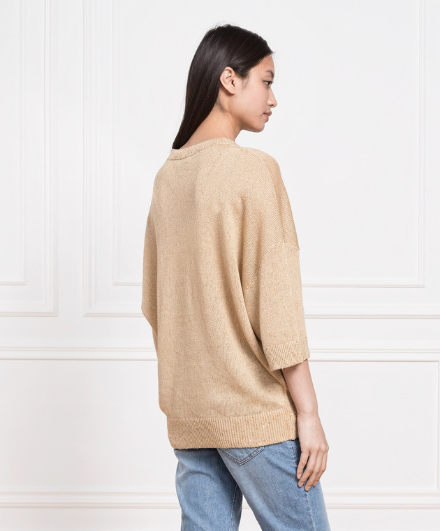 Brunello Cucinelli Jumper with manila and sequins M10555200 image 4