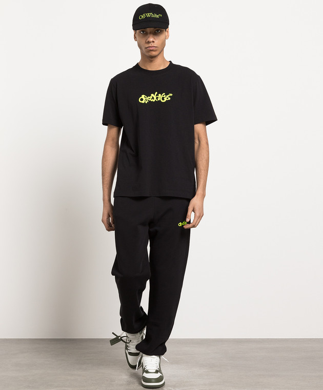 Off-White T-shirt girocollo con logo OGAA001S23JER003