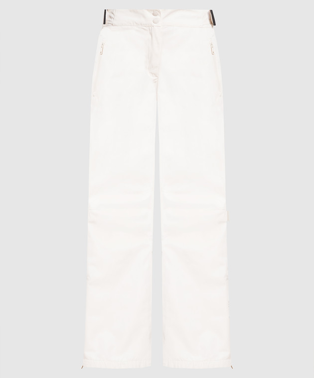 Yves Salomon White ski pants 23WFP013XXM20W