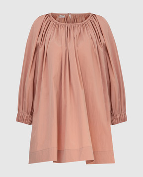 CO Розовая блуза с драпировкой 1243SCNS