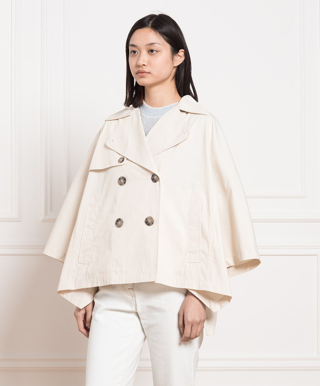 Peserico Beige double-breasted trench coat S2137403193 изображение 3