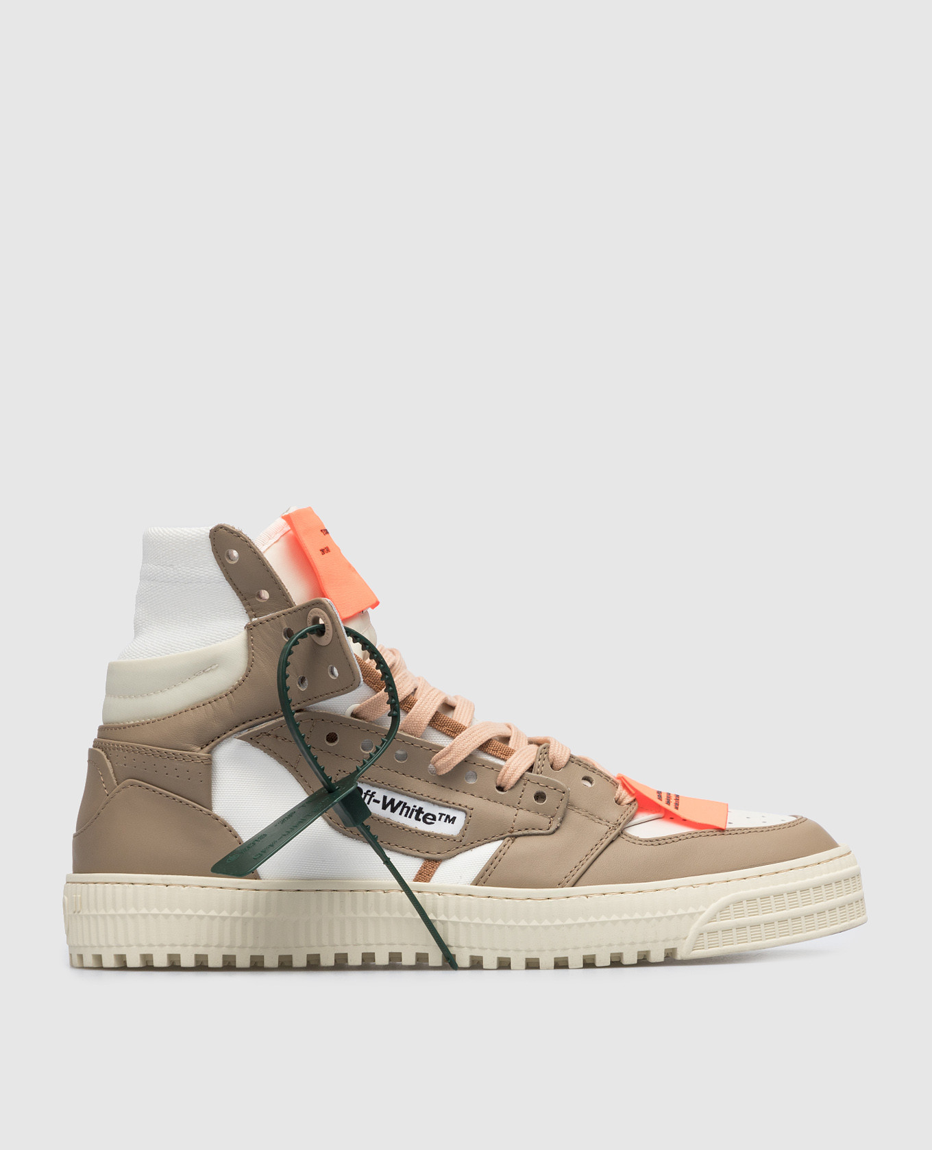 

Коричневые комбинированные хайтопы Off Court, Коричневый, Кроссовки