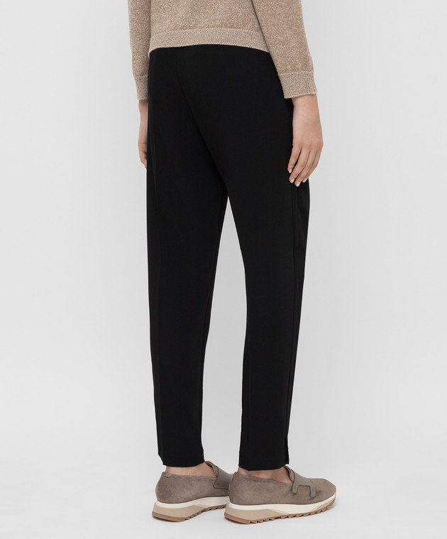Max Mara Sportmax Code Черные брюки BLANC изображение 4