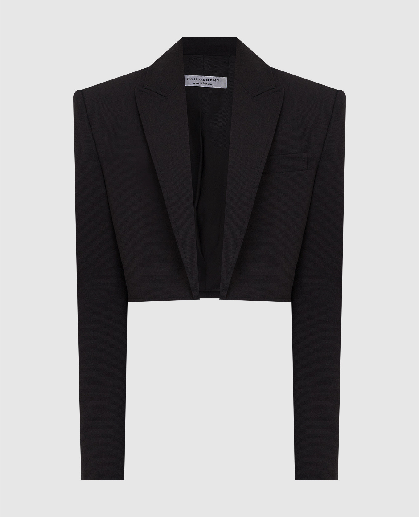 

Черный укороченный жакет, Жакеты