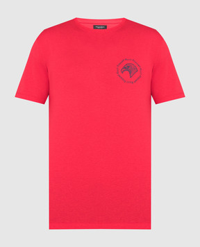 Stefano Ricci Красная футболка с принтом логотипа MNH3102130803