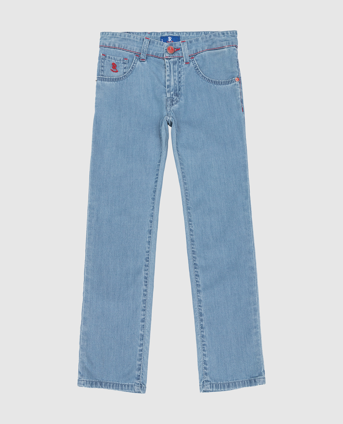 Children's blue jeans with logo