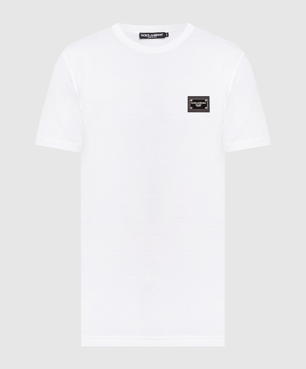 Dolce&Gabbana White t-shirt with logo G8PT1TG7F2I
