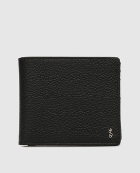 Serapian Черный кожаный портмоне с логотипом SRCACMSL623911K001