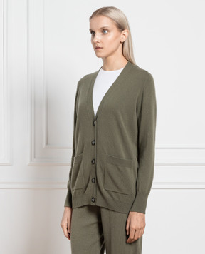 Allude Кардиган кольору хакі з вовни і кашеміру 23517010