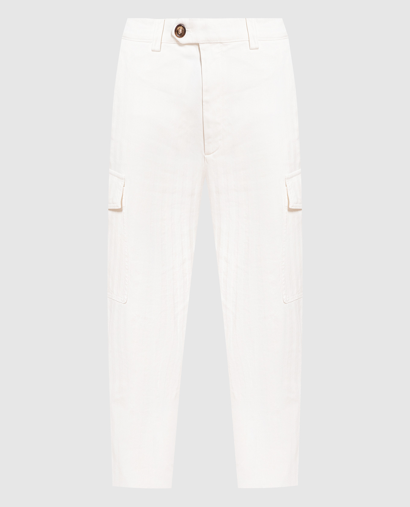 

Белые карго, Белый, Прямые брюки