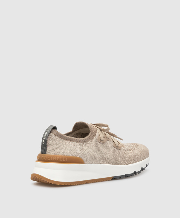 Brunello Cucinelli Бежевые кроссовки MZUKISO250 изображение 4