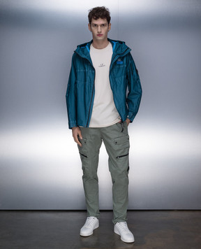 C.P. Company Синя куртка Gore G-type з логотипом MOW031A006366G