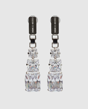 Ellen Conde Silver earrings with crystals Z50